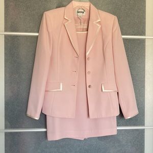 NWOT, Kasper 2pc Suit, pretty pink, fully lined, size 8
